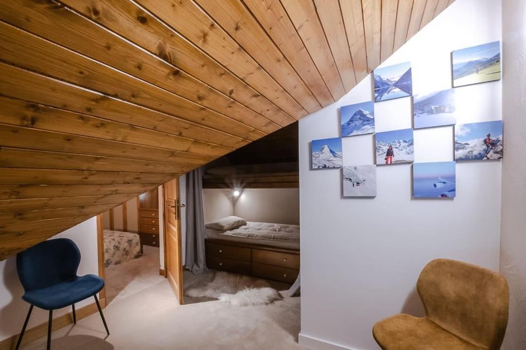 Bel Appartement Entier En Style Chalet A Chamonix Exteriör bild